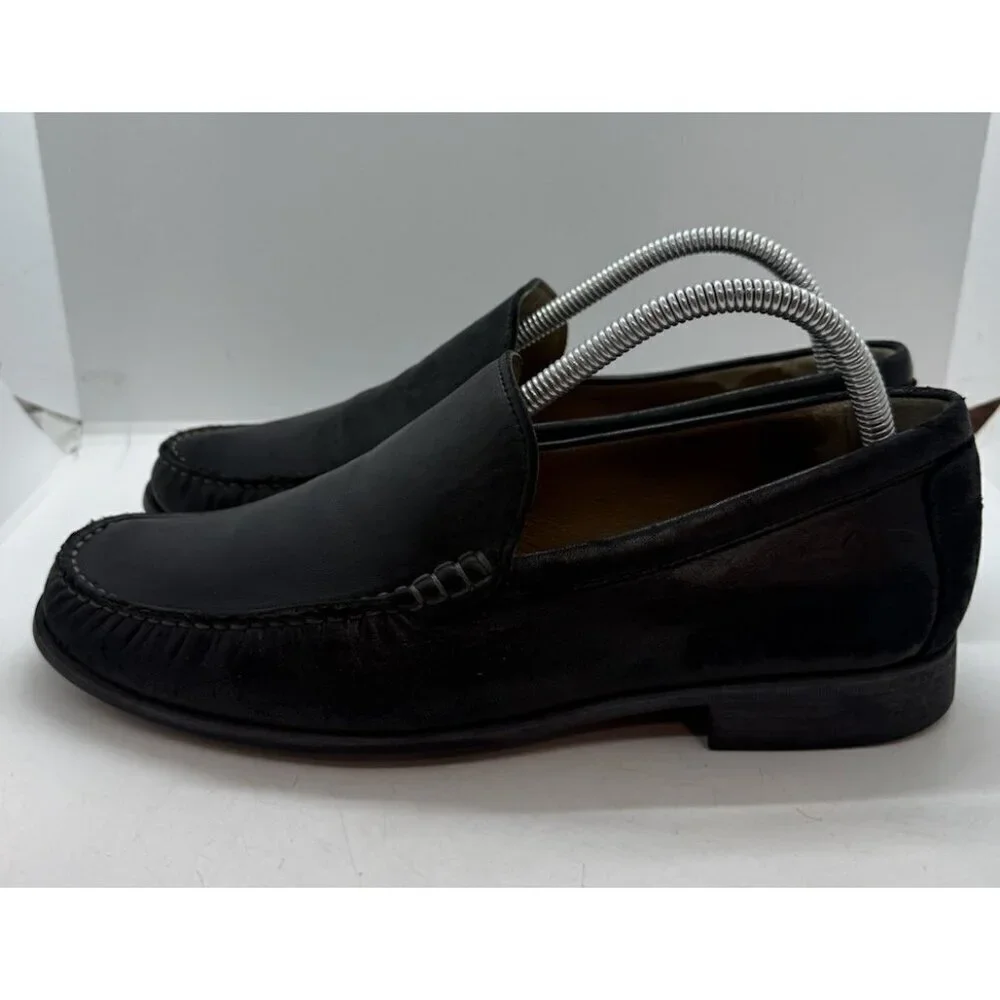 Johnston Murphy Cresswell 20 8471 Black Sheepskin Leather Men's Loafers Size 8M